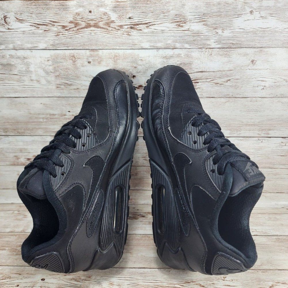 Nike Air Max 90 GS Triple BlackSneaker Boy's Kids Size 4.5y Women's 6 - Picture 6 of 8